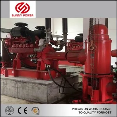 Pompă de incendiu pentru puț adânc pentru motor diesel